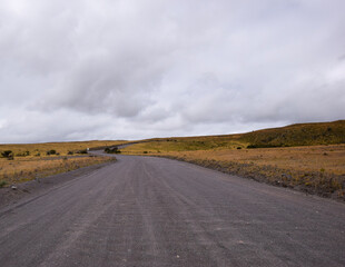 Roads in the  mountains of  Ecuador