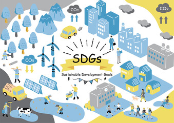 Fototapeta premium SDGs 持続可能な社会