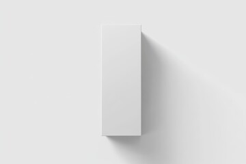 White Rectangular Box Mockup Blank Minimalist Design Presentation Template