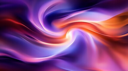 Obraz premium Abstract Digital Neon Background with Vibrant Swirls of Colorful Light Waves and Fluid Motion