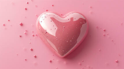 pink heart on pink backround