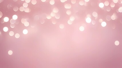 Abstract Soft Pink Background with Blurred Sparkling Lights, Perfect for Artistic Projects