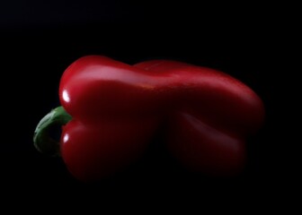 silhouette of red pepper (capsicum)