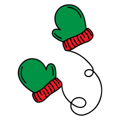 Winter clipart design on plain white transparent isolated background for card, shirt, hoodie, sweatshirt, apparel, card, tag, mug, icon, poster or badge