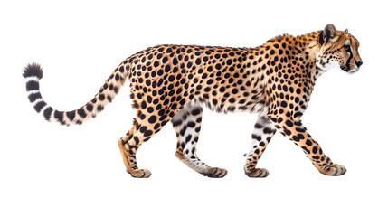 Obraz premium portrait of a cheetah on white