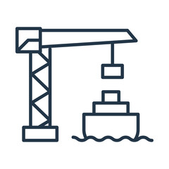 port crane urban infrastructure