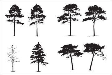 Fototapeta premium New Christmas Decor, creative Pine Tree Silhouette, best selling Cypress Tree Art, Holiday Decorations, Festive Home Decor, Winter Wonderland, Tree Silhouette, Rustic Christmas, Wall Art,