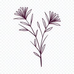 Hand drawn spring flowers illustration. floral illustration