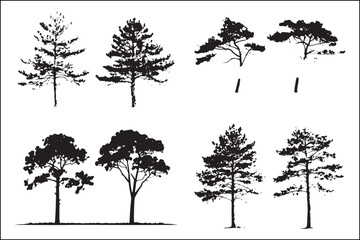 Fototapeta premium New Christmas Decor, creative Pine Tree Silhouette, best selling Cypress Tree Art, Holiday Decorations, Festive Home Decor, Winter Wonderland, Tree Silhouette, Rustic Christmas, Wall Art,