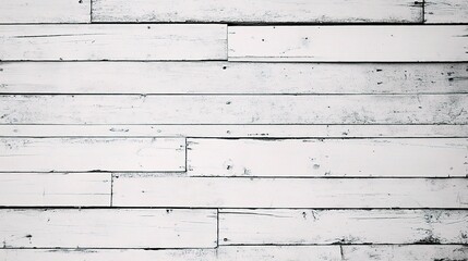 Fototapeta premium Textured White Wooden Planks Background for Creative Projects