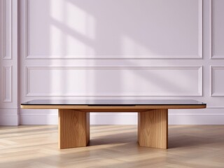 Sleek modern spruce coffee table.