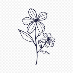 Hand drawn spring flowers illustration. floral illustration