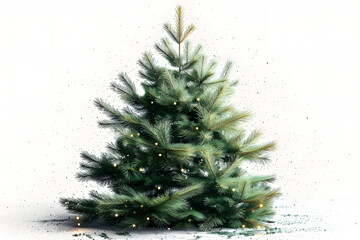 Fir tree isolated on a white background