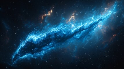 Fototapeta premium Epic Cosmic Explosion of Glowing Celestial Energy in the Depths of the Mysterious Universe