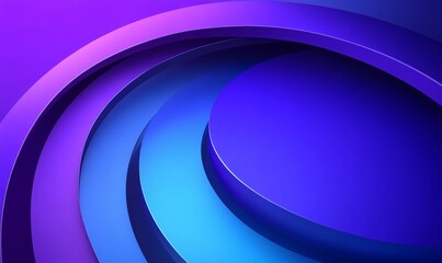 Obraz premium Abstract Digital Artwork Featuring Circular Shapes in Purple and Blue Gradient