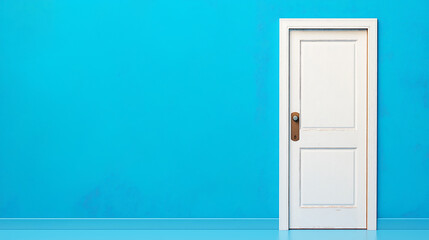 A door swings open, revealing a radiant, vibrant world filled with light and endless possibilities. It symbolizes a fresh start and hope.