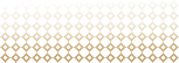 Islamic gold border transparent vector