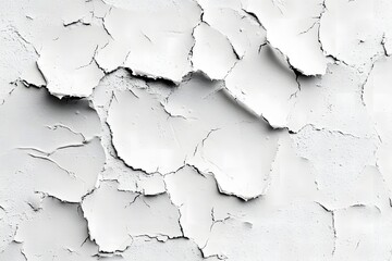 Obraz premium Cracked and Peeling White Wall