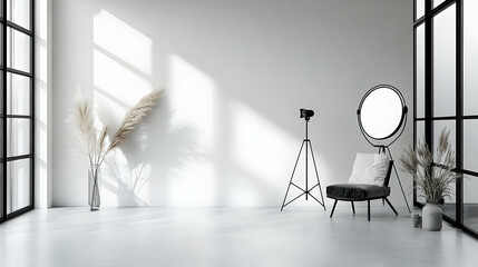 Studio Room 3D Render Minimalist Background