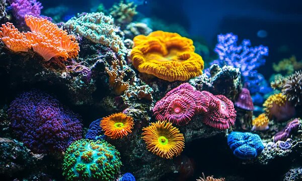 Vibrant coral reef showcasing diverse marine life.
