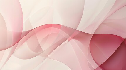 Abstract Pink and White Curved Lines Background