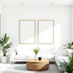modern living room with window