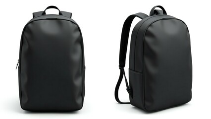 Naklejka premium black bag isolated on white