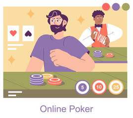 Igaming. Flat Vector Illustration