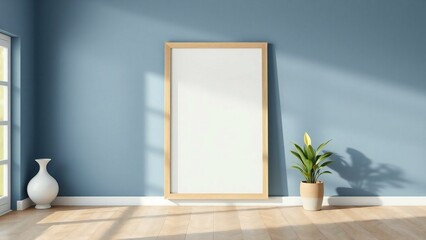 empty room with window and curtains