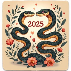 Obraz premium Year of the Serpent 2025