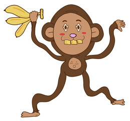 Kid monkey cute school baby Kidzone 