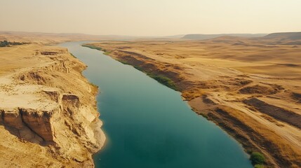 Desert River Landscape