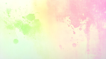 Obraz premium Soft Pink and Green Dreamy Watercolor Background 