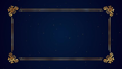 luxury wedding frame background animation border luxury wedding invitation Traditional frame islamic Arabic mandala. Floral vintage decorative element, Mandala invitation floral corner frame animation