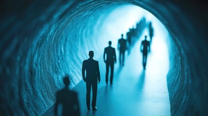 Talent pipeline with a visual metaphor of candidates moving through stages in the hiring process