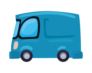 Fototapeta premium emoji transportation delivery truck