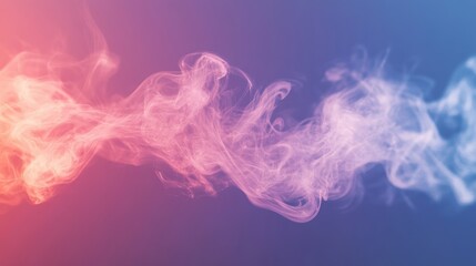 Flowing smoke forms elegant swirls and curves, blending hues of purple for a captivating and surreal visual effect
