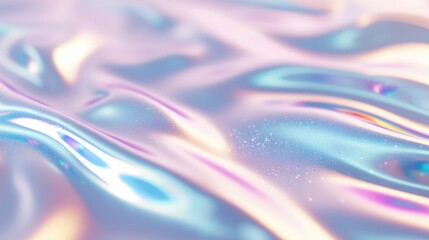 A shimmering surface reflects light in captivating colors, creating an enchanting and modern visual experience