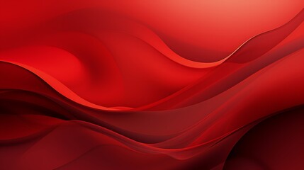 Red abstract background with wave shapes