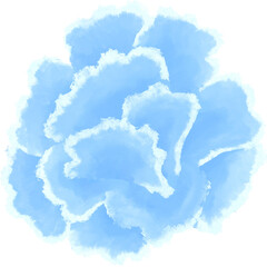blue carnation oil painting