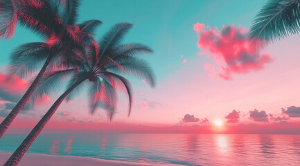 Pink Paradise Sunset