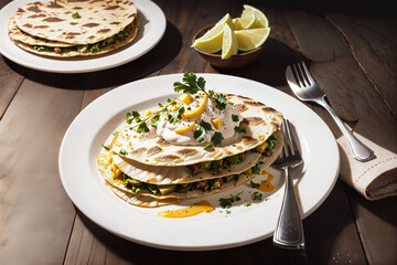  grilled tortillas