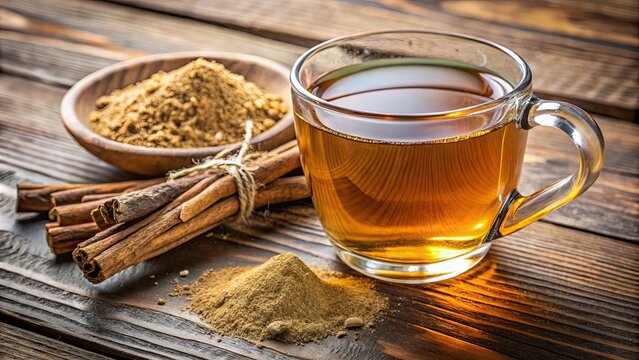 Liquorice root tea and powder for detoxifying, soothing spasms, menstrual cramps