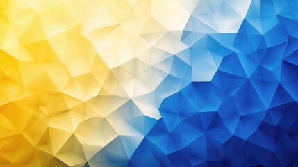 Fototapeta premium Geometric Abstract Design in Yellow and Blue Tones for Modern Themes