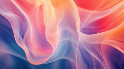 Abstract Pastel Swirls of Color and Light