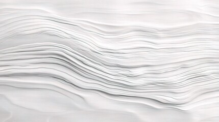 Obraz premium Abstract White Textured Waves and Patterns in Soft Light Background