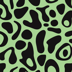 Abstract Black and Green Pattern Design