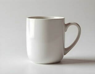 Obraz premium mug, ceramic, plain, glossy, finish, photorealistic, isolated, image, centered, color, background, minimalist, modern, clean, simple, elegant, design, shiny, smooth, drinkware, cup, beverage, coffee, 