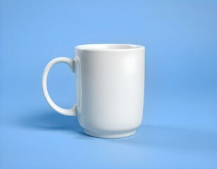 Fototapeta premium mug, ceramic, plain, glossy, finish, photorealistic, isolated, image, centered, color, background, minimalist, modern, clean, simple, elegant, design, shiny, smooth, drinkware, cup, beverage, coffee, 