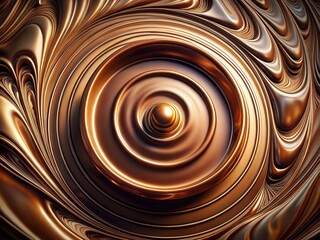 Industrial chocolate processing.  Metal disk detail, high-resolution double exposure.